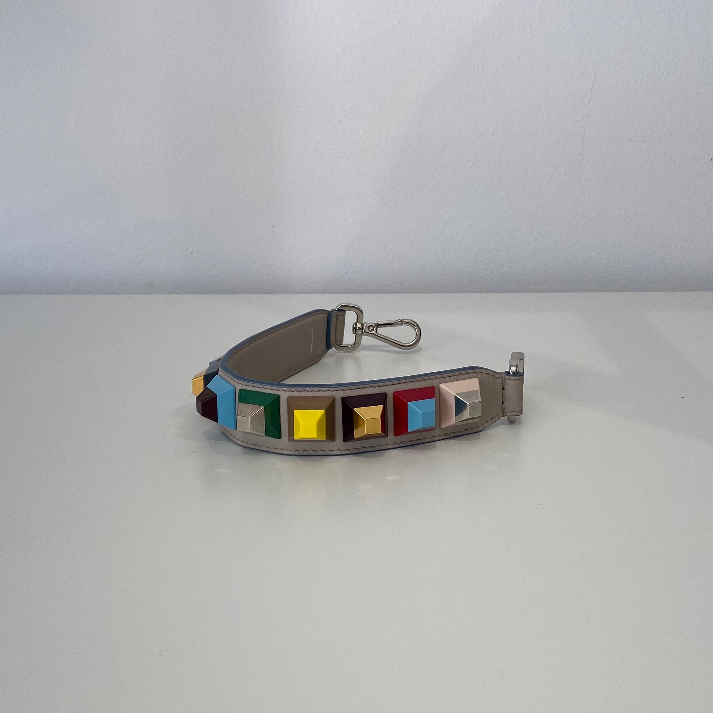FENDI Leather Strap You Studs Hand Strap Multicolour
