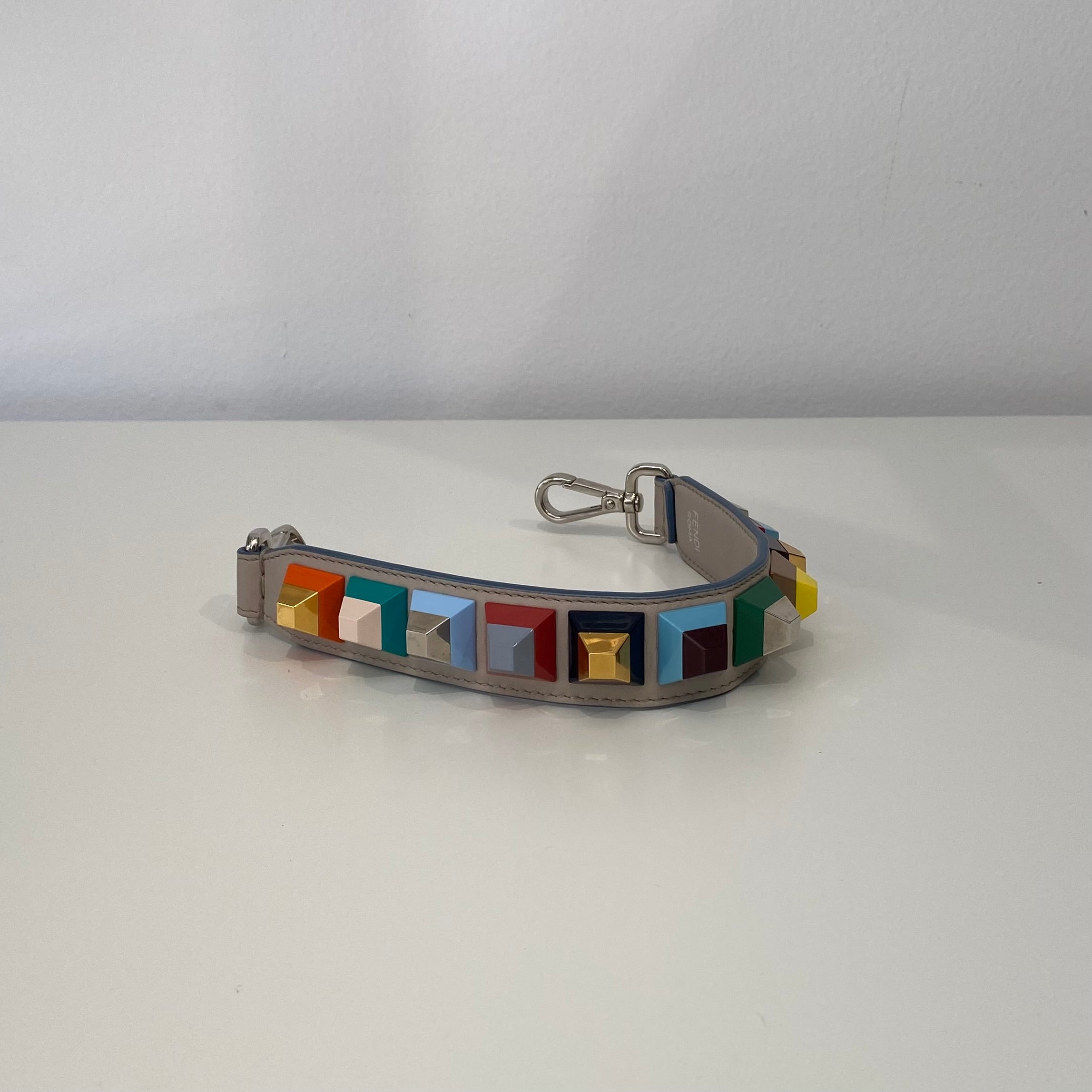 FENDI Leather Strap You Studs Hand Strap Multicolour
