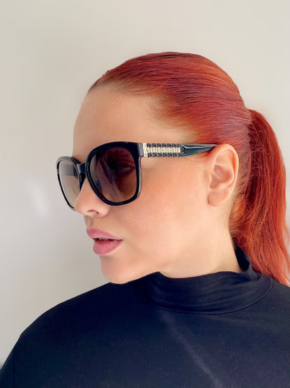 Pre- Loved Michael Kors Sunglasses- Black and Gold