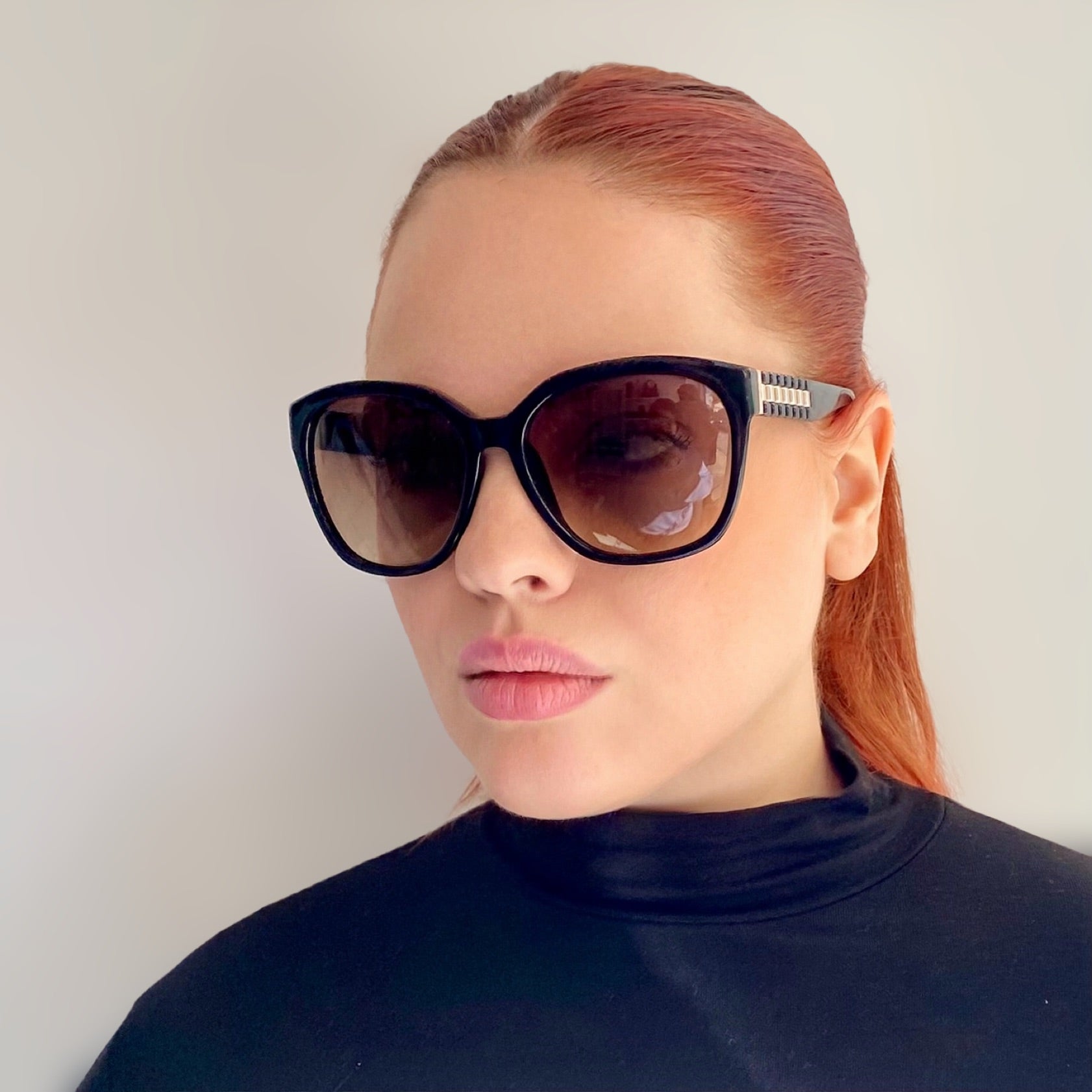 Pre- Loved Michael Kors Sunglasses- Black and Gold