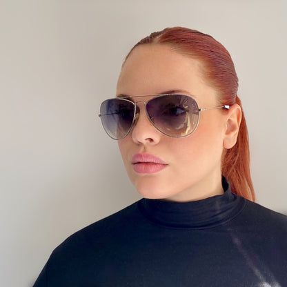 Pre -Love Fendi Sunglasses- Silver
