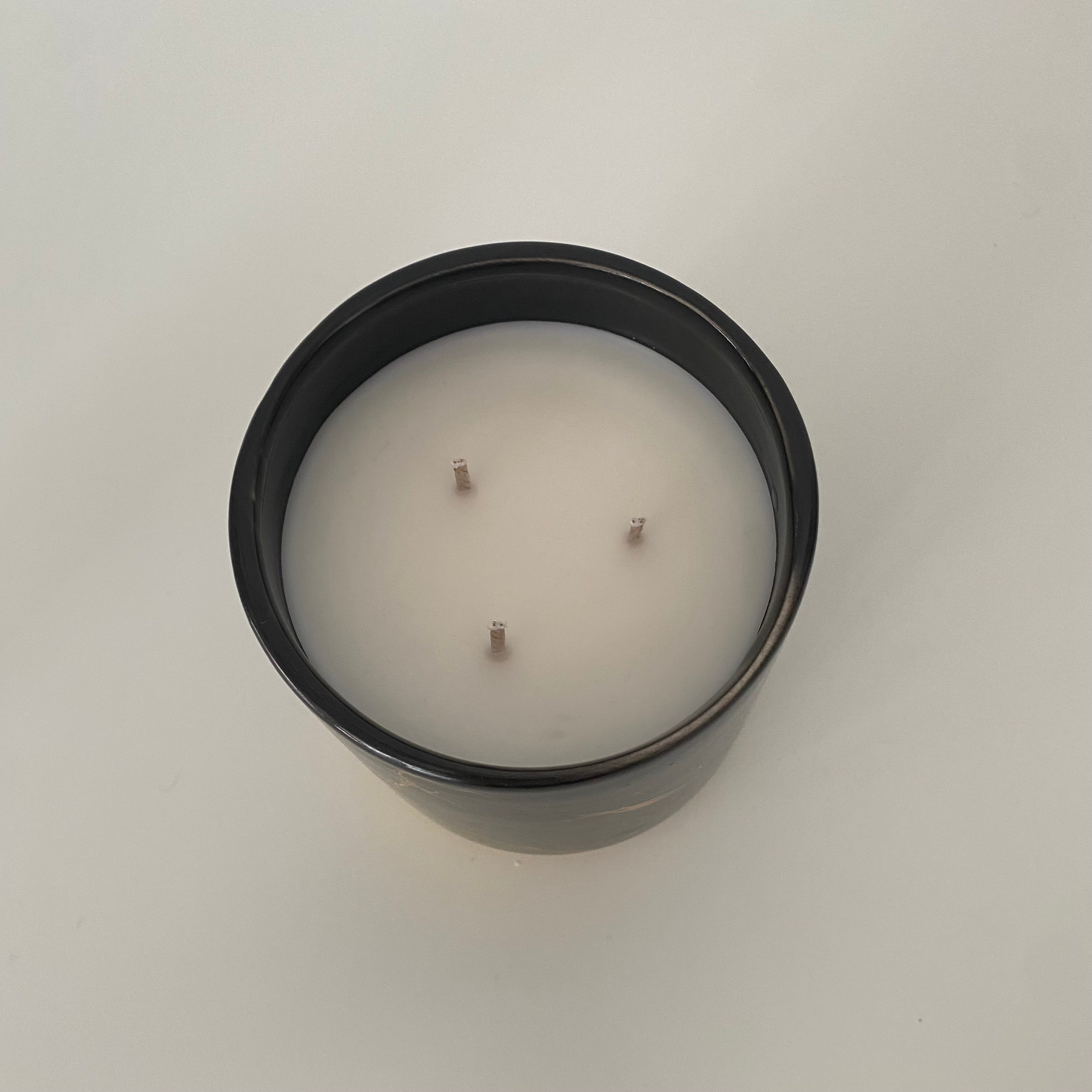 Black and Gold Marble- Scented Candle