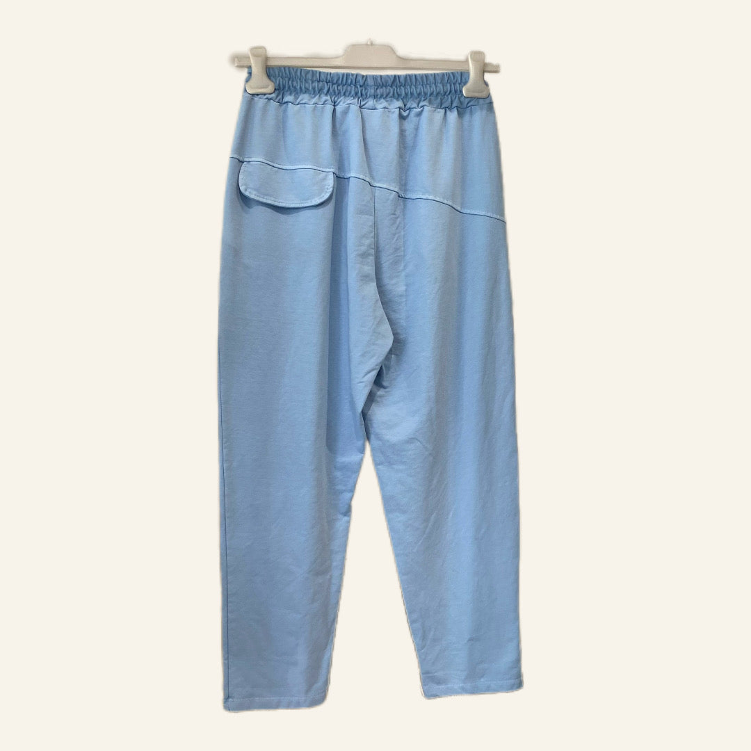 Blue 100% Cotton Pants