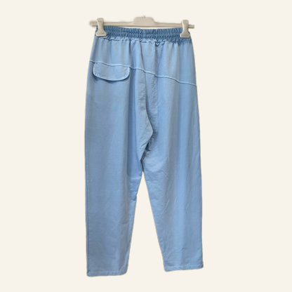 Blue 100% Cotton Pants