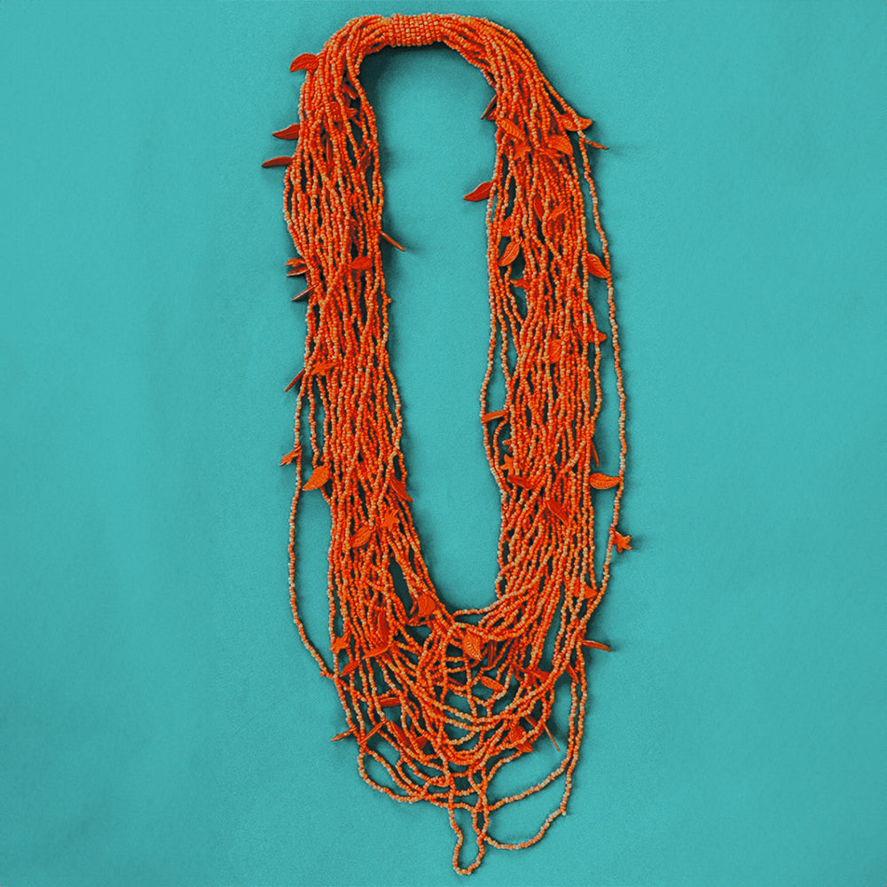Antica Sartoria Graduated Hand beaded 17 strands necklace