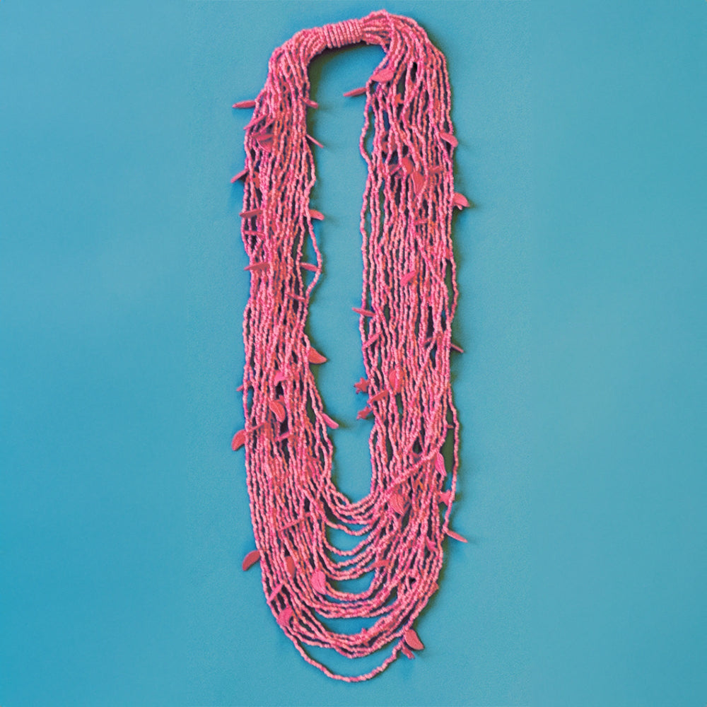 Antica Sartoria Graduated Hand beaded 17 strands necklace