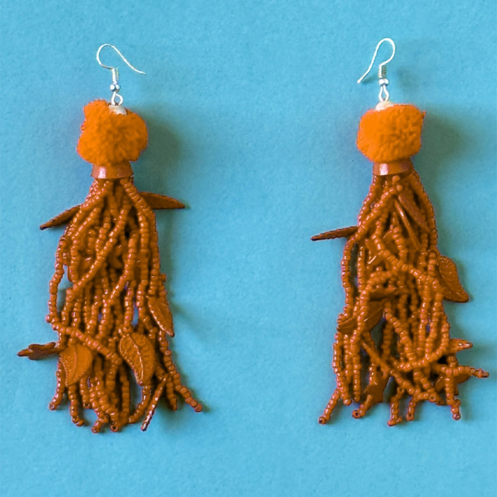 Antica Sartoria Handmade Tassel drop earrings