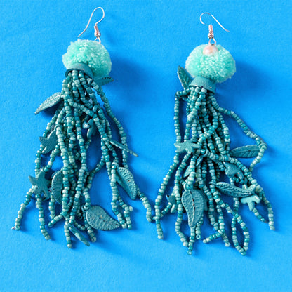 Antica Sartoria Handmade Tassel drop earrings