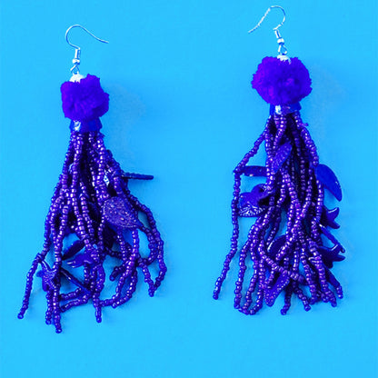 Antica Sartoria Handmade Tassel drop earrings