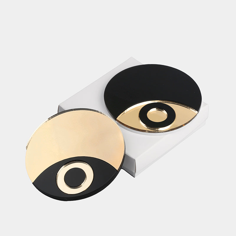 Ioanna M Eye Circles – Plexi Glass Mirrors – Coasters