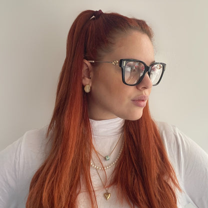 Pre-Loved Gucci-Black and Gold-Eyeglasses (for prescription lenses)